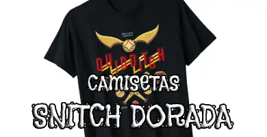 camiseta snitch dorada