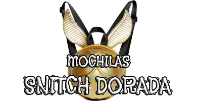 mochila snitch dorada